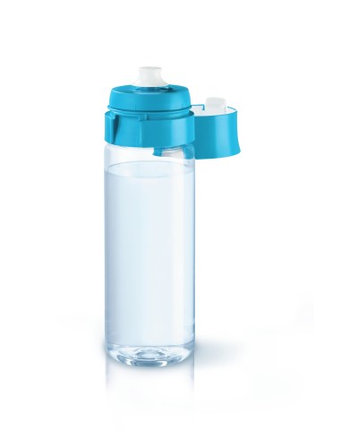 Brita Fill&Go Bottle Filtr Blue Bottiglia per filtrare l'acqua 0,6 L Blu, Trasparente