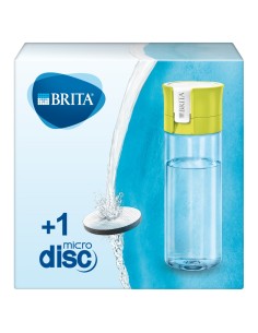 Brita Fill&Go Bottle Filtr Lime Bottiglia per filtrare l'acqua Lime, Trasparente