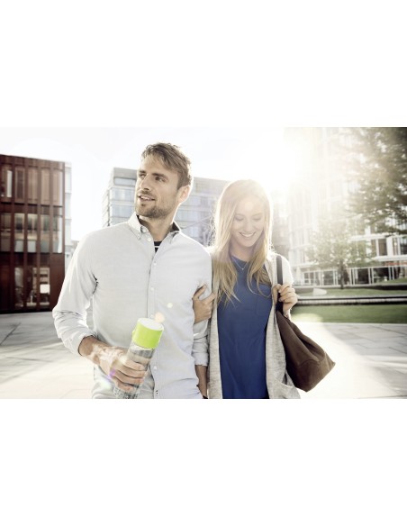 Brita Fill&Go Bottle Filtr Lime Bottiglia per filtrare l'acqua Lime, Trasparente
