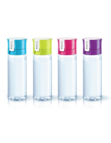 Brita Fill&Go Bottle Filtr Lime Bottiglia per filtrare l'acqua Lime, Trasparente