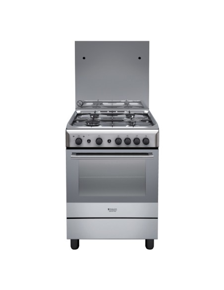 Hotpoint H6GG1F (X) IT Cucina Gas Acciaio inossidabile A