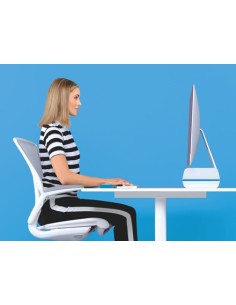 Leitz 65040036 supporto da tavolo per Tv a schermo piatto 68,6 cm (27") Blu, Bianco 2