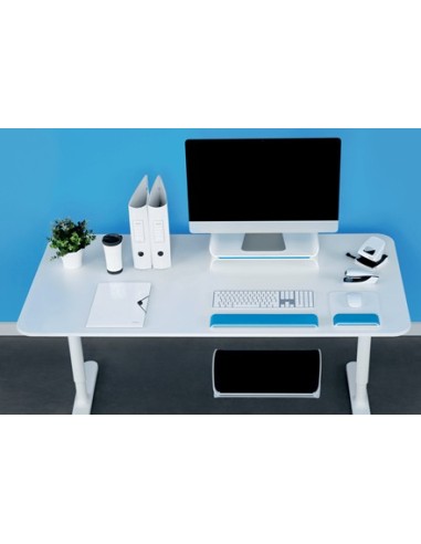 Leitz 65040036 supporto da tavolo per Tv a schermo piatto 68,6 cm (27") Blu, Bianco