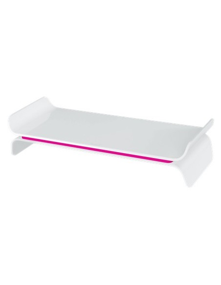 Leitz 65040023 supporto da tavolo per Tv a schermo piatto 68,6 cm (27") Rosa, Bianco