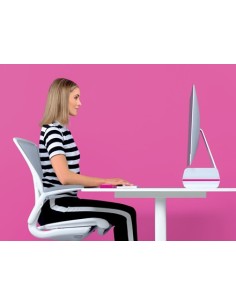 Leitz 65040023 supporto da tavolo per Tv a schermo piatto 68,6 cm (27") Rosa, Bianco 2