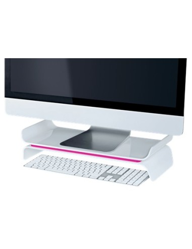 Leitz 65040023 supporto da tavolo per Tv a schermo piatto 68,6 cm (27") Rosa, Bianco