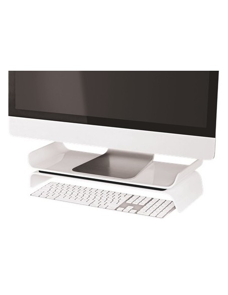 Leitz 65040095 supporto da tavolo per Tv a schermo piatto 68,6 cm (27") Bianco