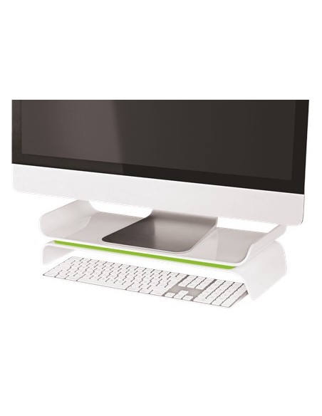 Leitz 65040054 supporto da tavolo per Tv a schermo piatto 68,6 cm (27") Verde, Bianco
