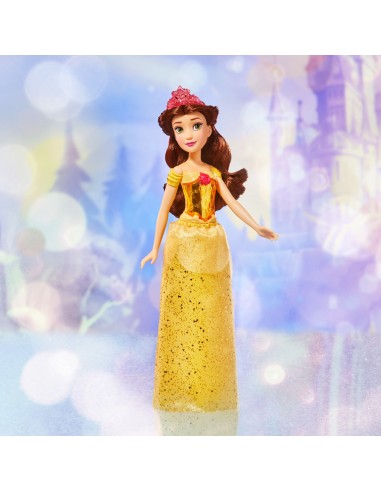 Disney Princess Royal Shimmer - Bambola di Belle, fashion doll con gonna e accessori, giocattolo per bambini dai 3 anni in su