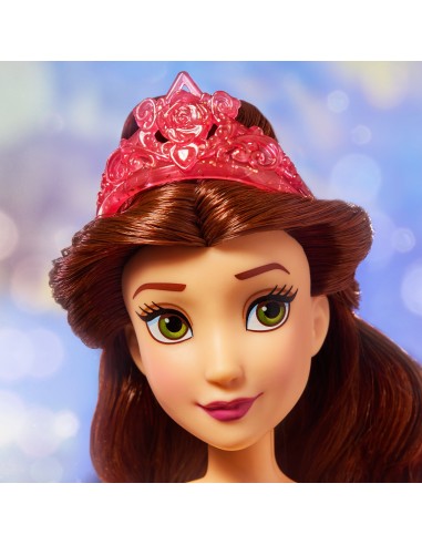 Disney Princess Royal Shimmer - Bambola di Belle, fashion doll con gonna e accessori, giocattolo per bambini dai 3 anni in su