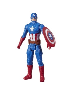 Marvel Avengers Avengers - Captain America (Action figure 30 cm con blaster Titan Hero Blast Gear)