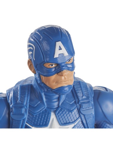 Marvel Avengers Avengers - Captain America (Action figure 30 cm con blaster Titan Hero Blast Gear)