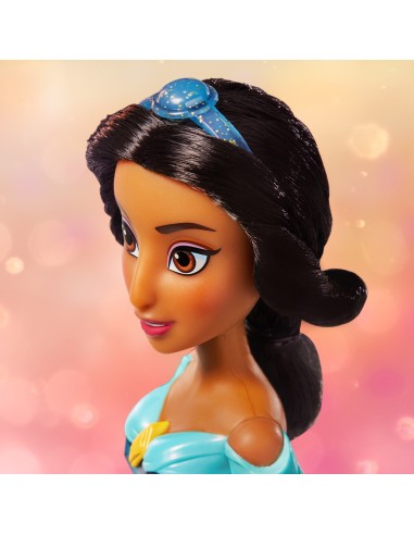 Disney Princess Royal Shimmer - bambola di Jasmine, fashion doll con gonna e accessori, giocattolo per bambini dai 3 anni in su