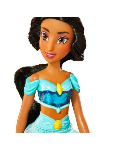 Disney Princess Royal Shimmer - bambola di Jasmine, fashion doll con gonna e accessori, giocattolo per bambini dai 3 anni in su