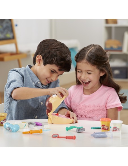 Play-Doh Dottor Trapanino, playset con 8 barattoli di pasta da modellare atossica, per bambini dai 3 anni in su