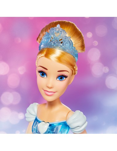 Disney Princess Royal Shimmer - Bambola di Cenerentola, bambola con gonna e accessori moda, giocattolo per bambini dai 3 anni