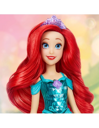 Disney Princess Royal Shimmer - Bambola di Ariel, bambola fashion doll con gonna e accessori moda, giocattolo per bambini dai 3