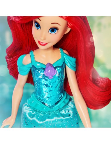 Disney Princess Royal Shimmer - Bambola di Ariel, bambola fashion doll con gonna e accessori moda, giocattolo per bambini dai 3