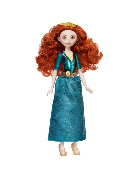 Disney Princess Royal Shimmer - bambola di Merida, fashion doll con gonna e accessori, giocattolo per bambini dai 3 anni in su