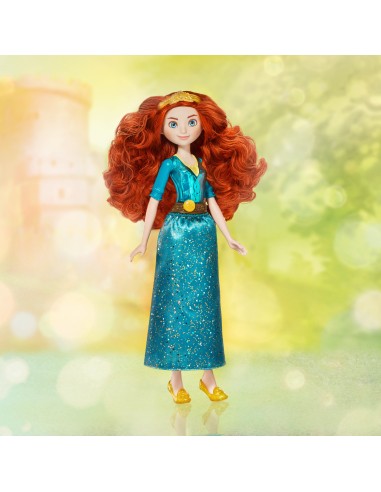 Disney Princess Royal Shimmer - bambola di Merida, fashion doll con gonna e accessori, giocattolo per bambini dai 3 anni in su
