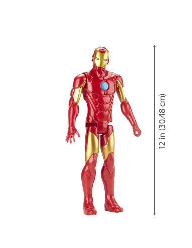 Marvel Avengers Avengers - Iron Man (Action figure da 30cm, con blaster Titan Hero Blast Gear)