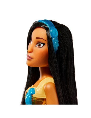 Disney Princess Royal Shimmer - bambola di Pocahontas, fashion doll con gonna e accessori, giocattolo per bambini dai 3 anni in