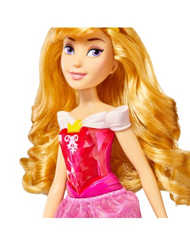 Disney Princess Royal Shimmer - Bambola di Aurora, fashion doll con gonna e accessori, giocattolo per bambini dai 3 anni in su