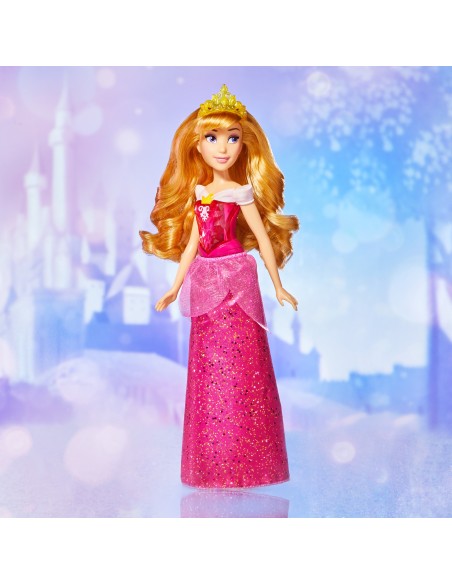Disney Princess Royal Shimmer - Bambola di Aurora, fashion doll con gonna e accessori, giocattolo per bambini dai 3 anni in su