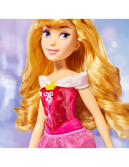 Disney Princess Royal Shimmer - Bambola di Aurora, fashion doll con gonna e accessori, giocattolo per bambini dai 3 anni in su