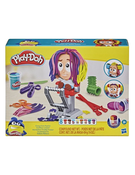 Play-Doh Il Fantastico Barbiere, playset con 8 vasetti di pasta da modellare e accessori, per bambini dai 3 anni in su