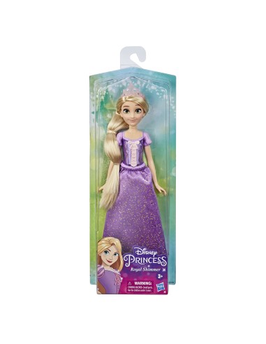 Disney Princess Royal Shimmer - Bambola di Rapunzel, bambola fashion doll con gonna e accessori moda, giocattolo per bambini