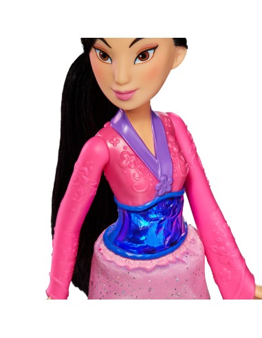 Disney Princess Royal Shimmer - bambola di Mulan, fashion doll con gonna e accessori, giocattolo per bambini dai 3 anni in su