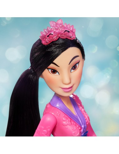 Disney Princess Royal Shimmer - bambola di Mulan, fashion doll con gonna e accessori, giocattolo per bambini dai 3 anni in su