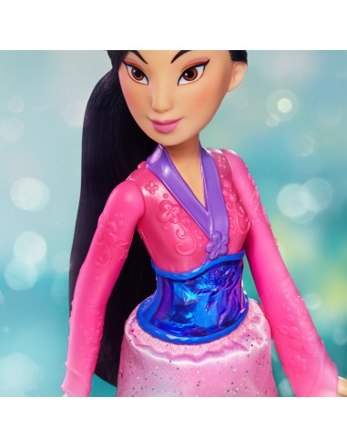 Disney Princess Royal Shimmer - bambola di Mulan, fashion doll con gonna e accessori, giocattolo per bambini dai 3 anni in su
