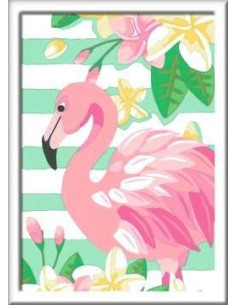 Ravensburger CreArt Think Pink Flamingo Colore per kit di verniciatura in base ai numeri 2