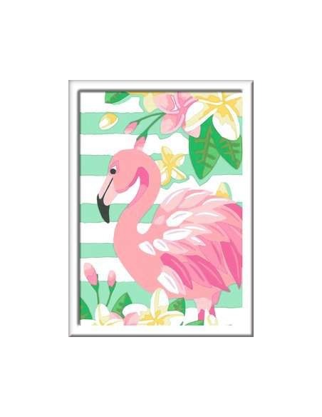 Ravensburger CreArt Think Pink Flamingo Colore per kit di verniciatura in base ai numeri