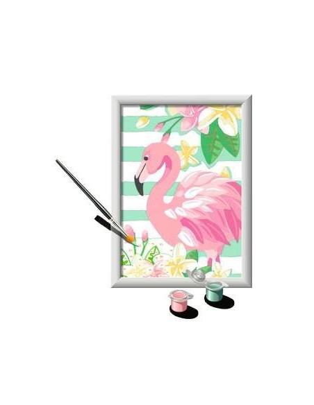 Ravensburger CreArt Think Pink Flamingo Colore per kit di verniciatura in base ai numeri