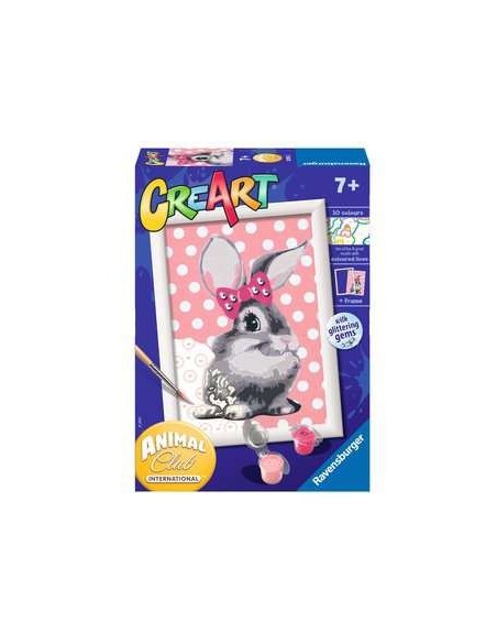 Ravensburger CreArt Cuddly Bunny Colore per kit di verniciatura in base ai numeri