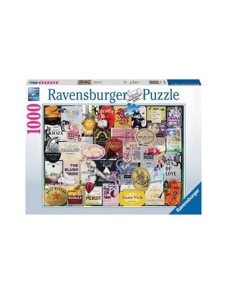 Ravensburger Wine Labels Puzzle 1000 pz Arte