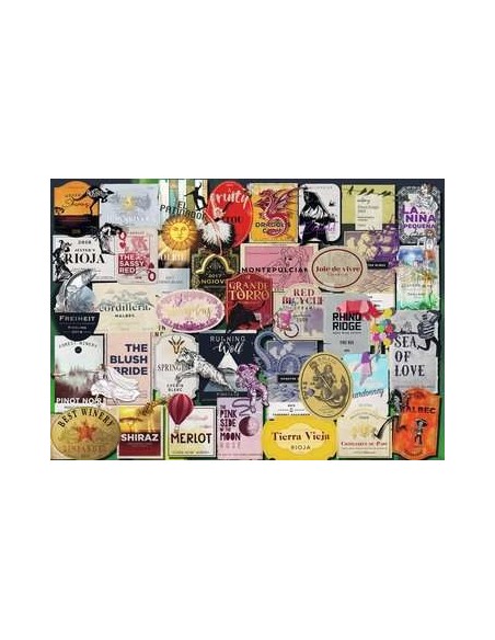 Ravensburger Wine Labels Puzzle 1000 pz Arte