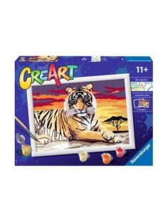 Ravensburger CreArt Majestic Tiger Colore per kit di verniciatura in base ai numeri