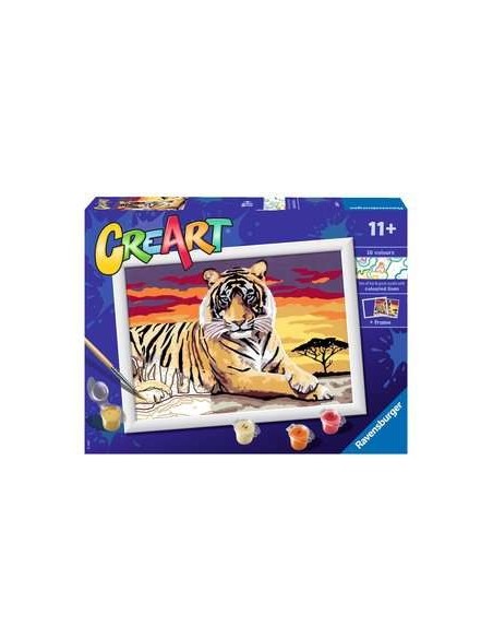 Ravensburger CreArt Majestic Tiger Colore per kit di verniciatura in base ai numeri