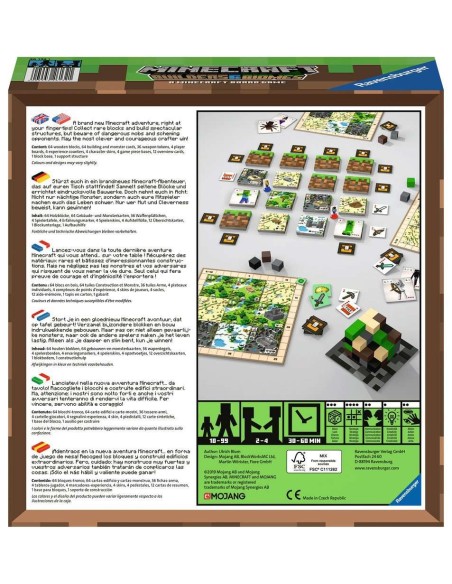 Ravensburger Minecraft Builders & Biomes Gioco da tavolo Con tessere