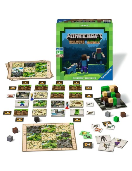 Ravensburger Minecraft Builders & Biomes Gioco da tavolo Con tessere