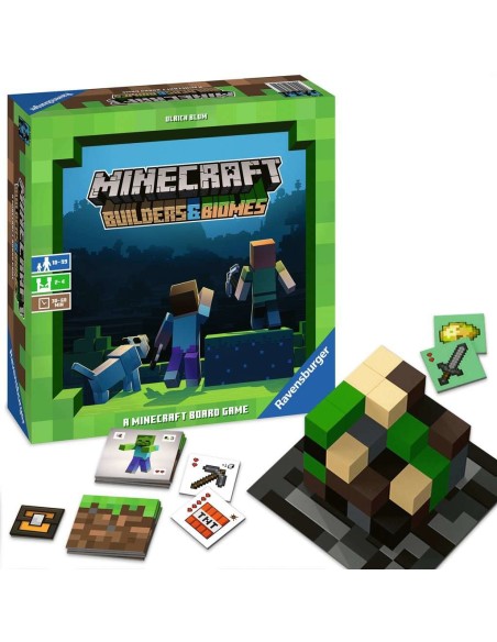 Ravensburger Minecraft Builders & Biomes Gioco da tavolo Con tessere