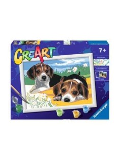 Ravensburger CreArt Jack Russell Puppy Colore per kit di verniciatura in base ai numeri