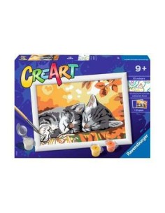 Ravensburger CreArt Autumn Kitties Colore per kit di verniciatura in base ai numeri