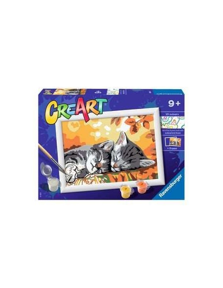 Ravensburger CreArt Autumn Kitties Colore per kit di verniciatura in base ai numeri