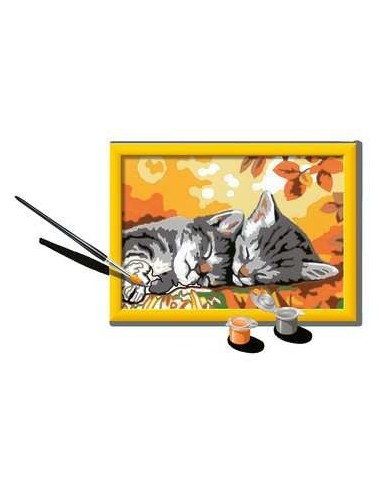 Ravensburger CreArt Autumn Kitties Colore per kit di verniciatura in base ai numeri