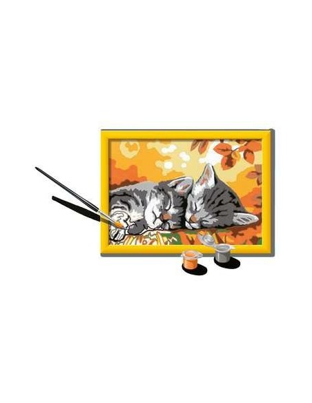 Ravensburger CreArt Autumn Kitties Colore per kit di verniciatura in base ai numeri